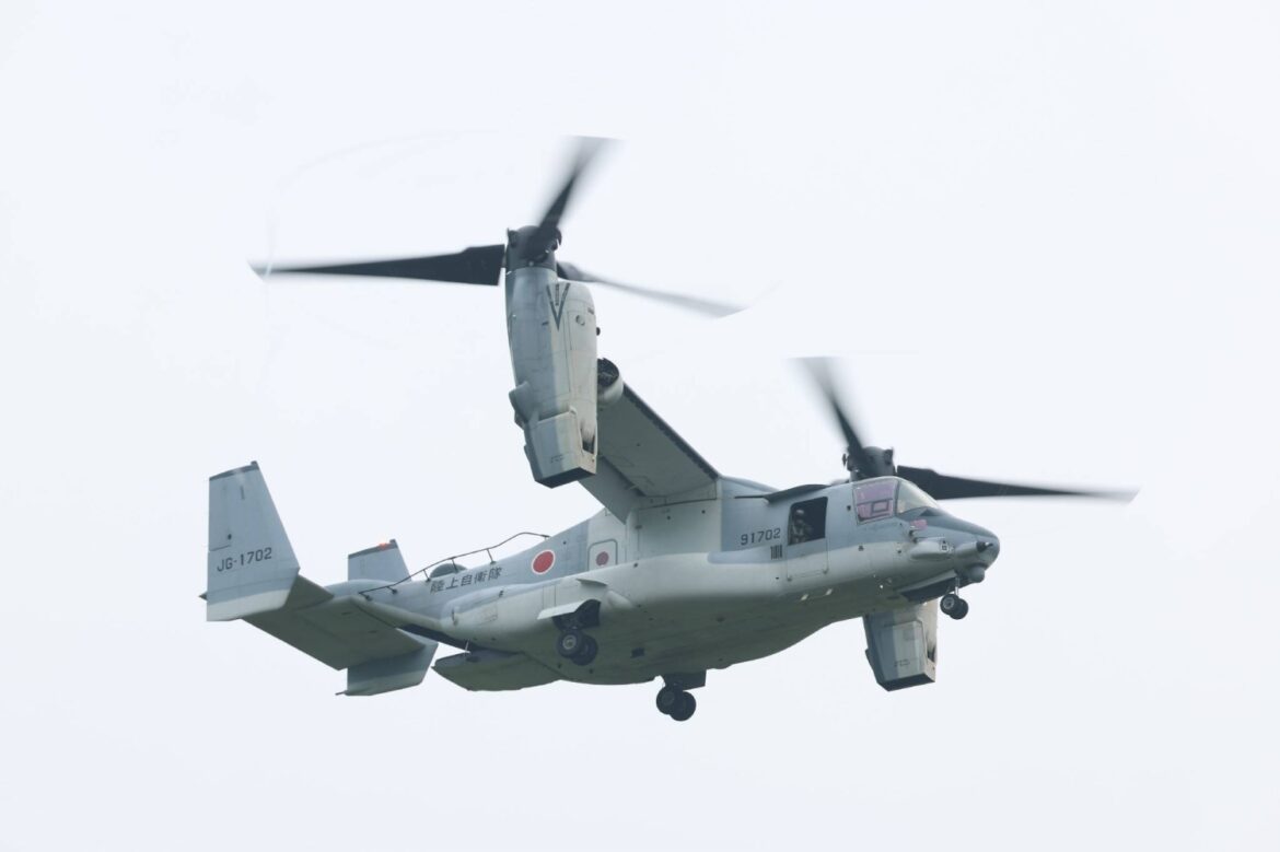 GSDF Osprey to use U.S. base in Okinawa for first time