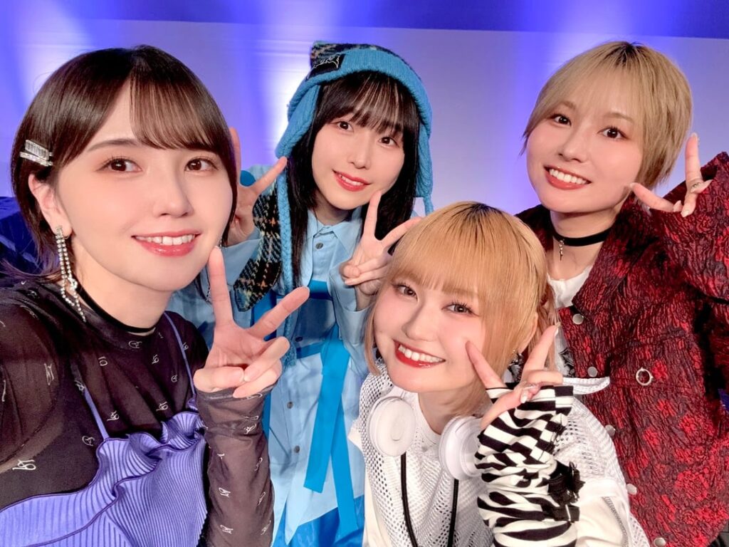 Kito Akari, Youmiya Hina, Tomita Miyu, and Tachibana Hina from M Gakuen Kayousai✨