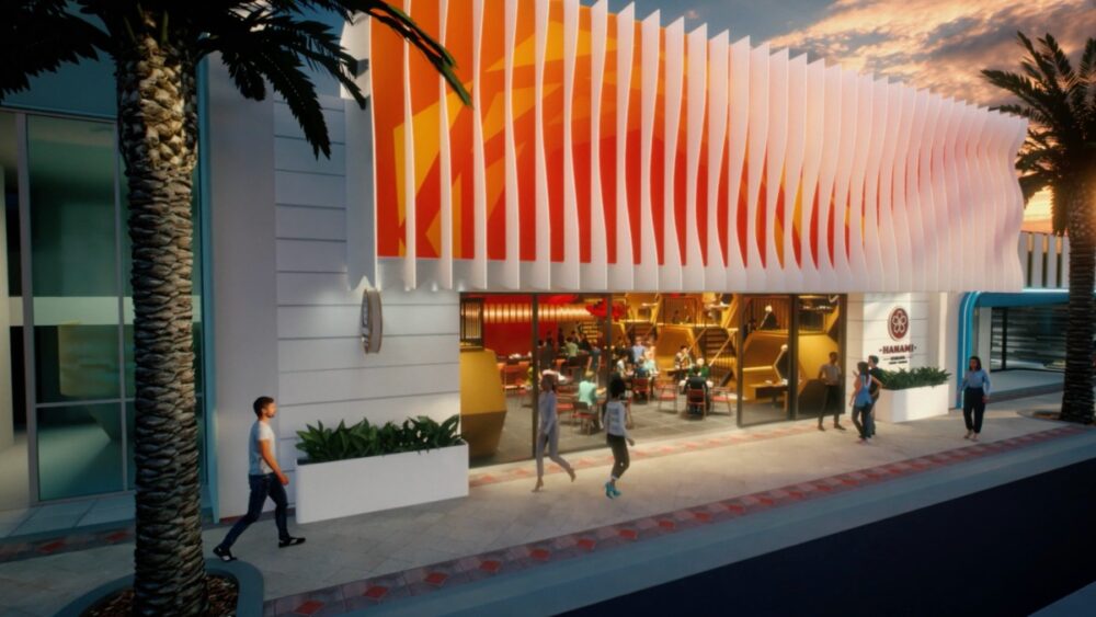 Rendering of Hanami Japanese Izakaya planned for Cleveland Street in downtown Clearwater