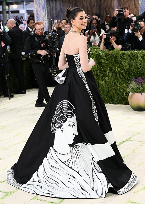 NEW YORK, NEW YORK - MAY 04: Anne Hathaway attends the 2026 Met Gala celebrating "Costume Art" at the Metropolitan Museum of Art on May 04, 2026 in New York City. (Photo by Theo Wargo/FilmMagic)