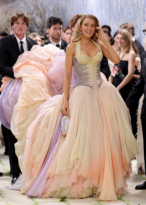 NEW YORK, NEW YORK - MAY 04: Blake Lively attends the 2026 Met Gala celebrating "Costume Art" at the Metropolitan Museum of Art on May 04, 2026 in New York City. (Photo by Mike Coppola/Getty Images)