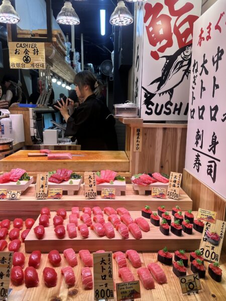Sushi market in Japan