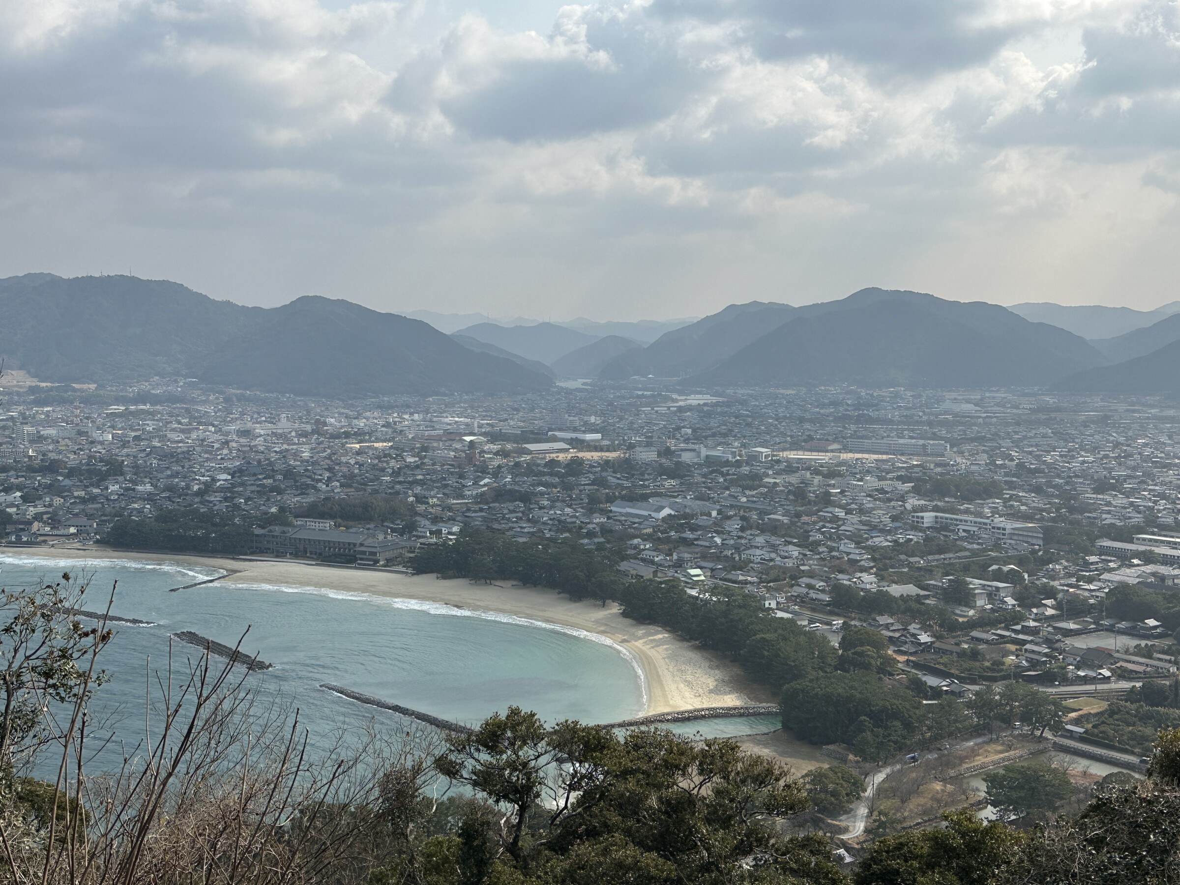 View over Hagi coastline