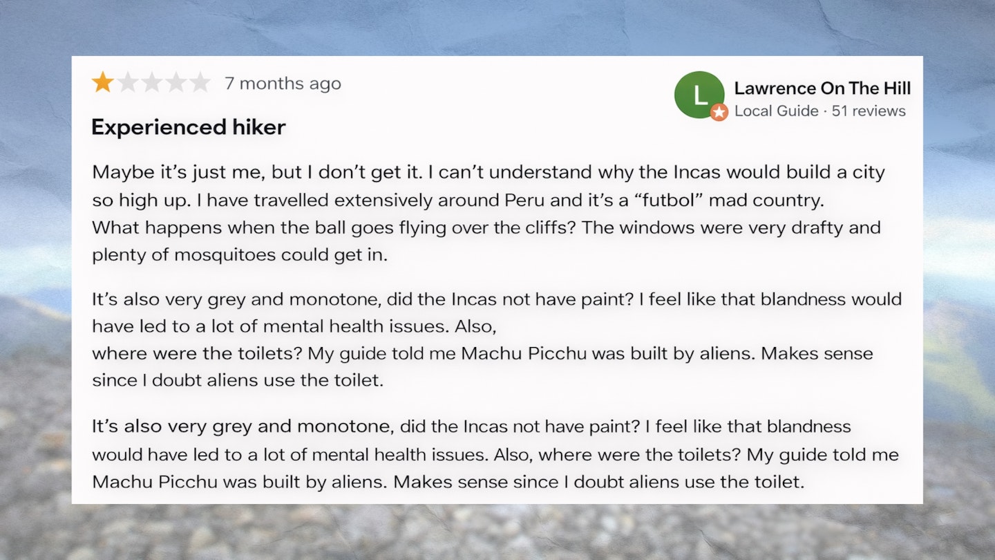 Machu Picchu review