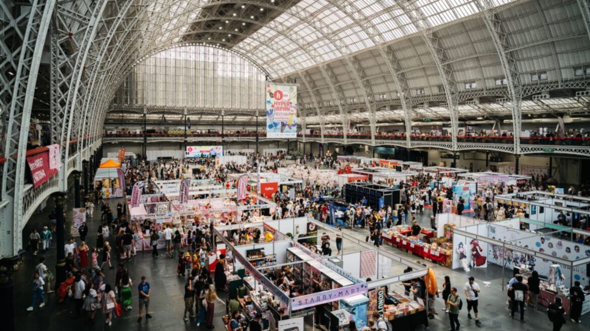 The UK’s biggest celebration of Japanese culture is officially returning to London this summer an image of the interior of Olympia London hosting Hyper Japan
