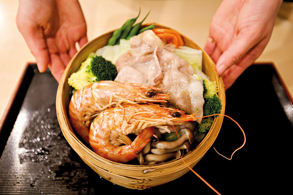 Local bounty steamed over volcanic vents | Courtesy of Unzen Tourism Bureau