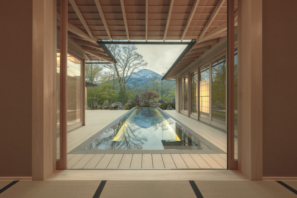 GORA KADAN FUJI hotel is now open in a dramatic setting Mount Fuji view from the Villa