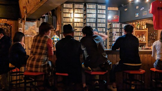 Music at a record bar in Japan is like a conversation.