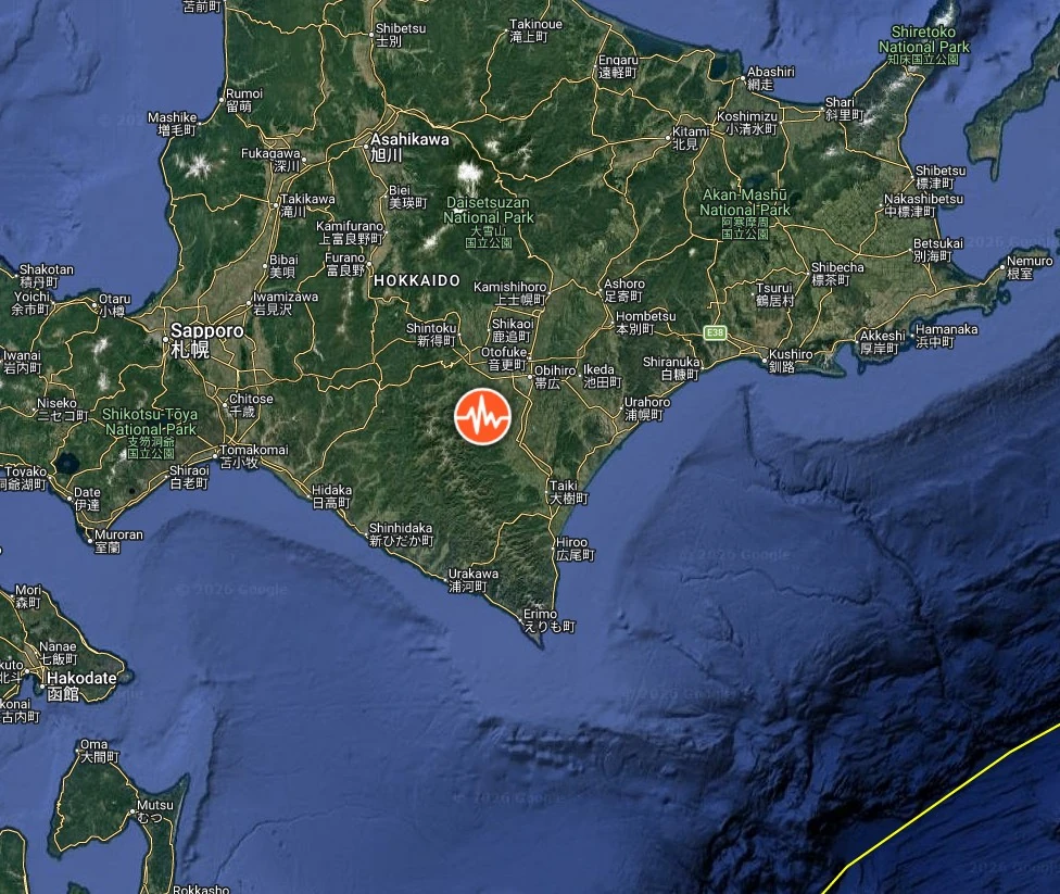 epicenter m6.1 earthquake hokkaido japan april 26 2026 bg