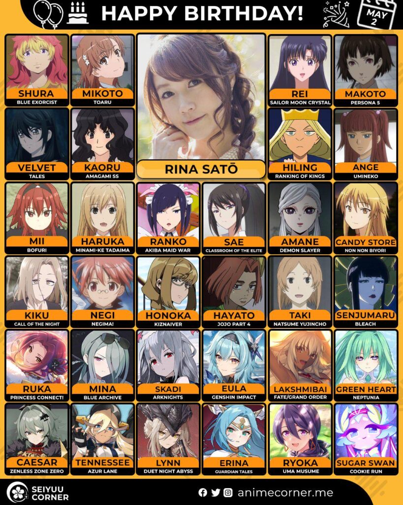 Happy 45th Birthday to Satou Rina🎂