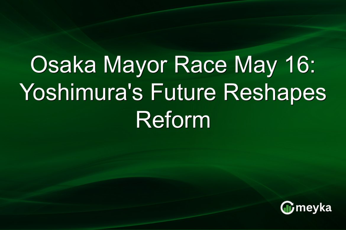 Osaka Mayor Race May 16: Yoshimura's Future Reshapes Reform
