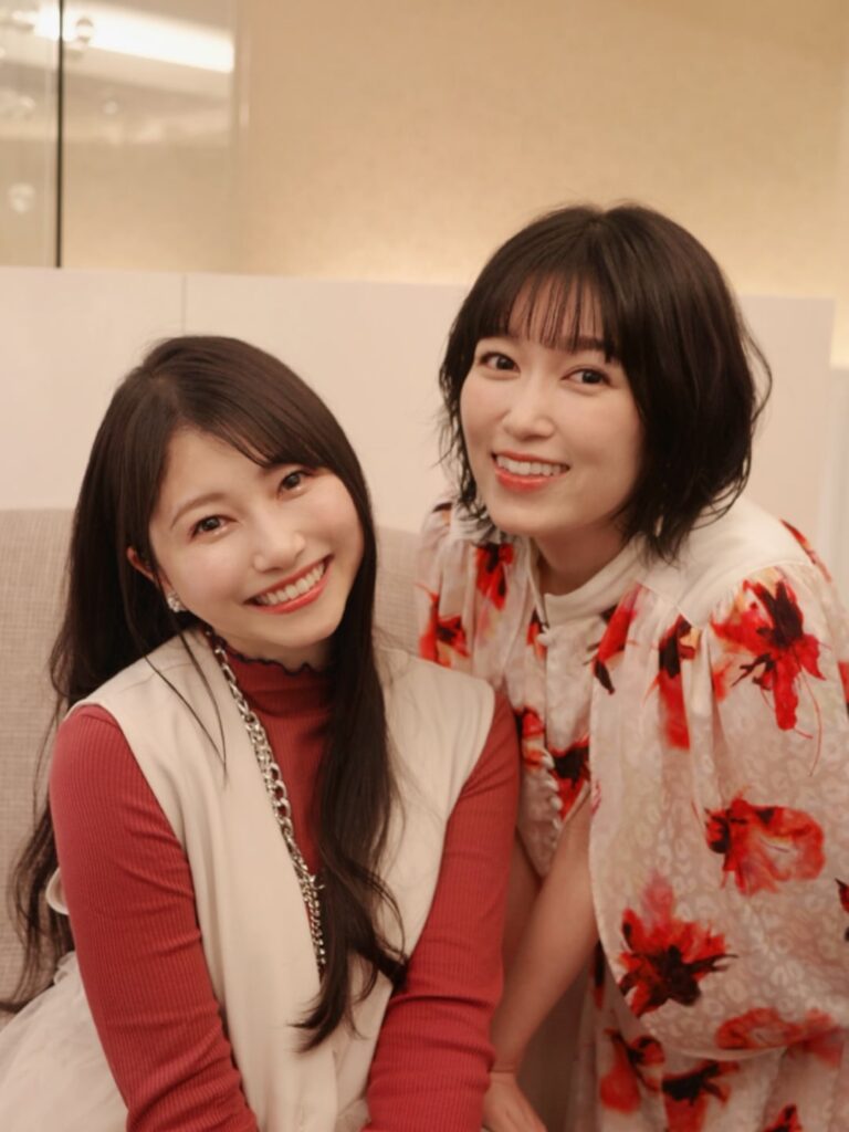 Sora Amamiya and Tomoyo Kurosawa for the promotion of Sound! Euphonium: The Final Movie
