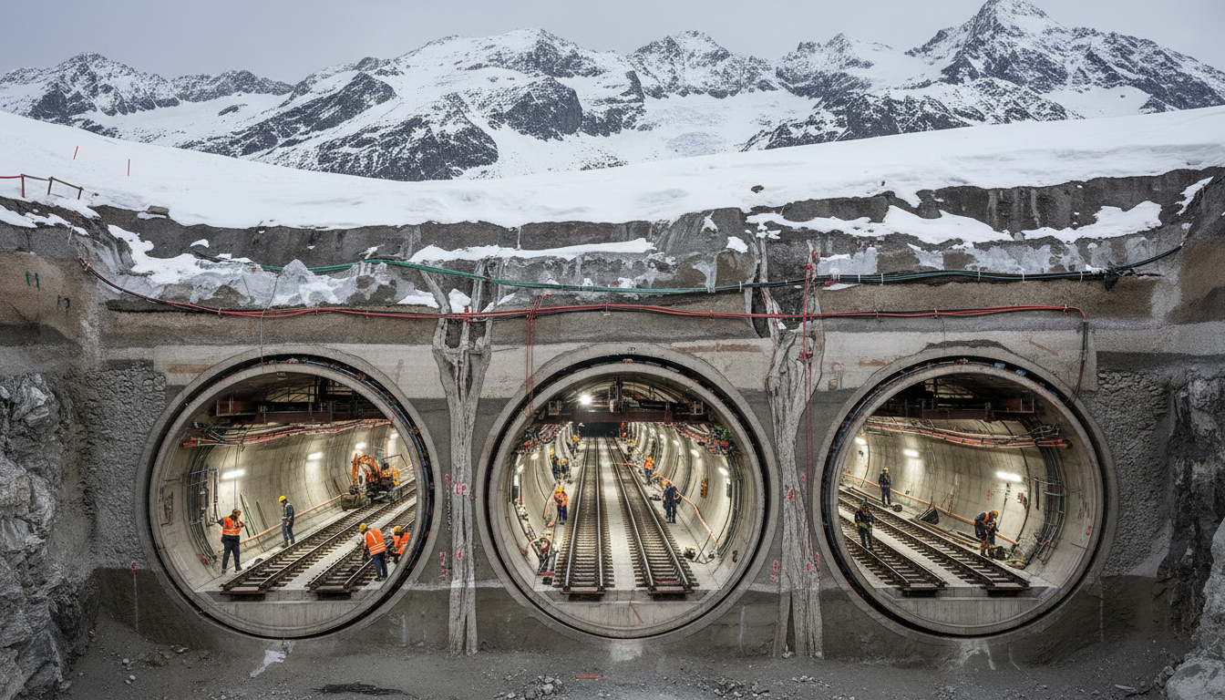 The Hokkaido Shinkansen extension has 76% of the route in tunnels under mountains