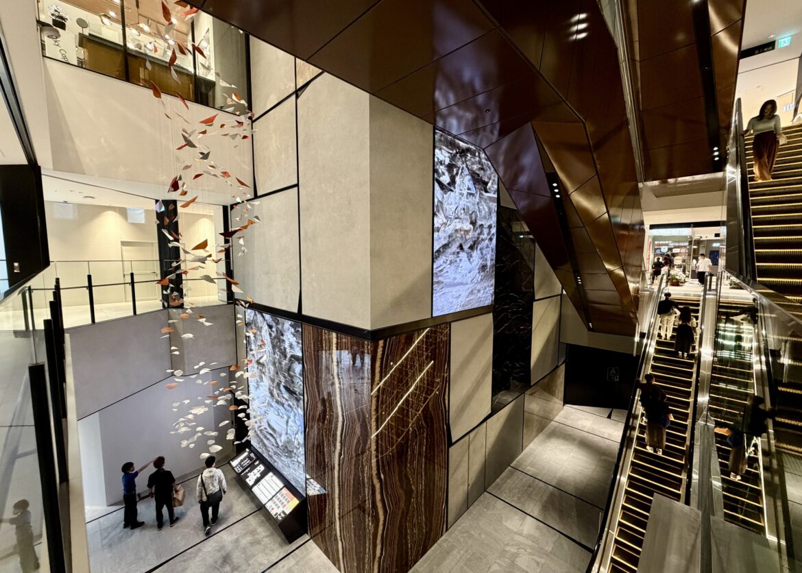 A new 28-storey shopping complex just opened on Midosuji
