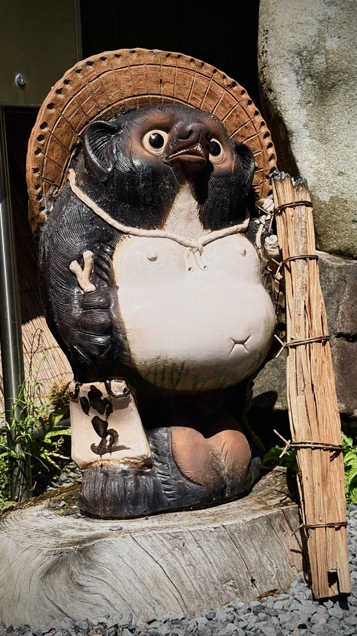 Tanuki statue. Kurama Onsen, Kyoto.