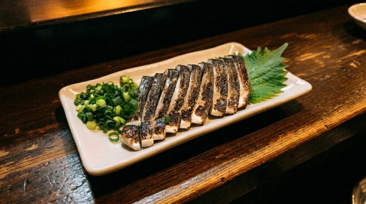 I absolutely love "Aburi Shime Saba”. It's mackerel that's been marinated in vinegar and then lightly seared.