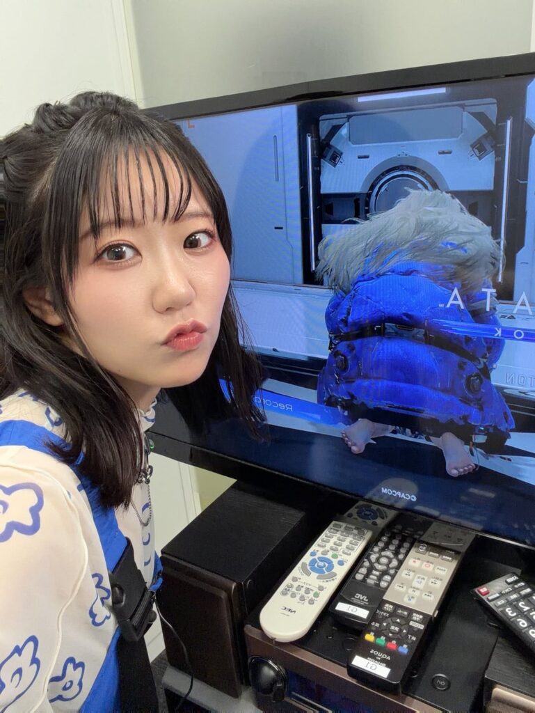 Touyama Nao before her Pragmata Gameplay Livestream