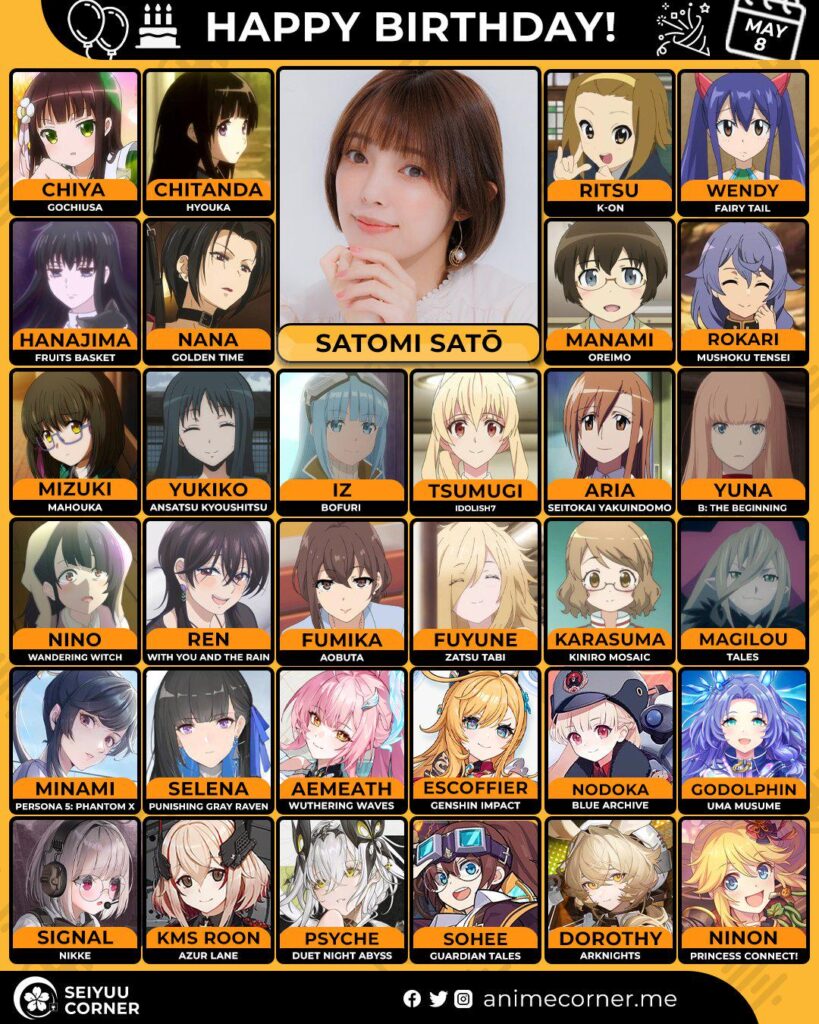 Happy 40th Birthday to Satou Satomi🎉