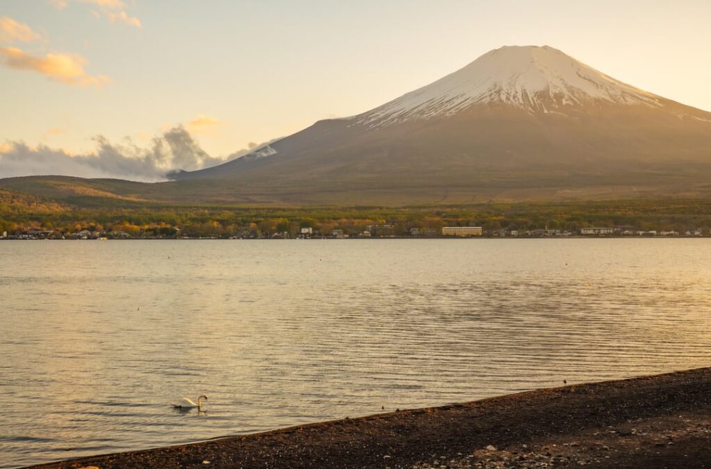 Sunset at Yamanaka-ko, Mt. Fuji