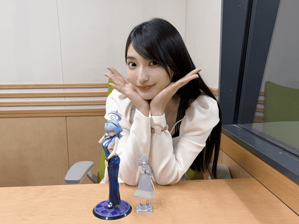 Miura Chiyuki (Nonomi), Ishitobi Erika (Haruka), Kouno Marika (Ako), and Asami Kazuki (Niko) at the Blue Archive Radio show "Sorry for making noise at night!" #31