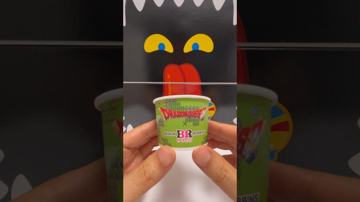 Got a Critical Hit while eating Dragon Quest ice cream! 💥 #shorts