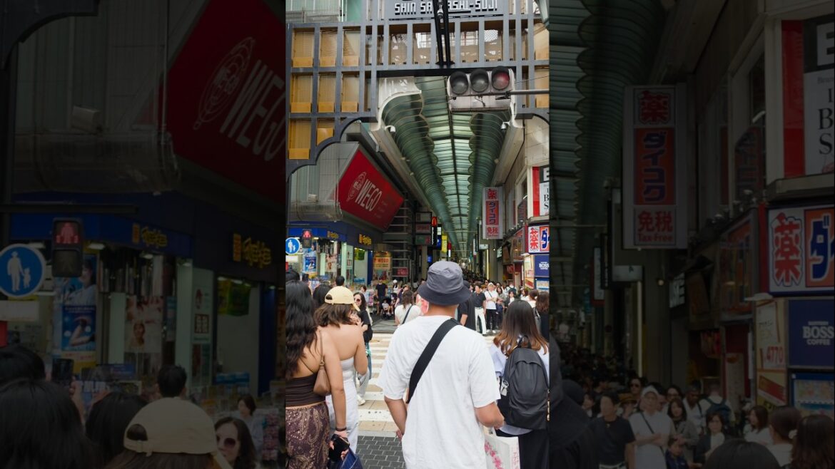 🇯🇵 Osaka Dotonbori Day  Walk  #Japan #JapanTravel #OsakaWalk #JapanWalk  #TravelJapan #Shorts