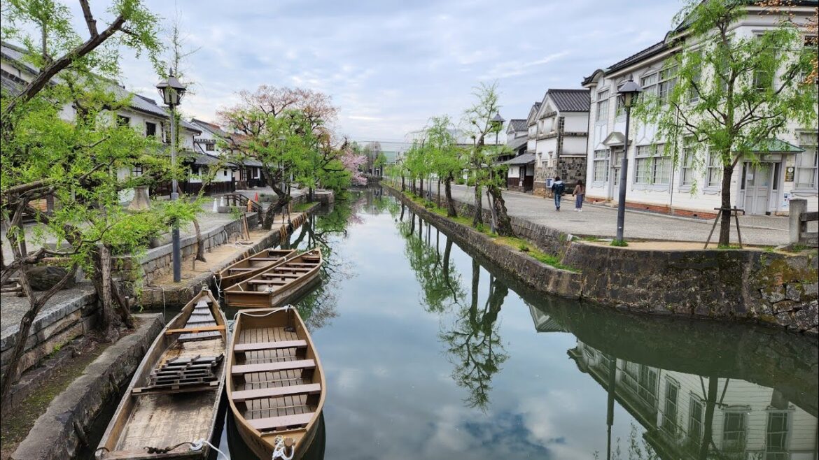 Quiet Morning in Kurashiki Bikan Historical Quarter | Peaceful Walk in Okayama Japan