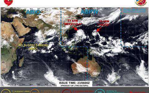 Typhoon 07W (Mekkhala), # 20; Okinawa in TCCOR 3, Yokosuka in TCCOR 4 Typhoon 07W (Mekkhala), # 20; Okinawa in TCCOR 3, Yokosuka in TCCOR 4