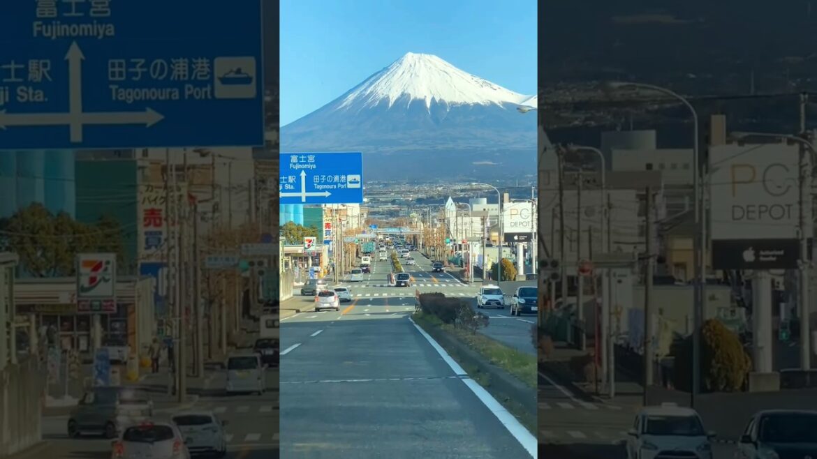 Mount Fuji from the Streets of Japan 🇯🇵 | Most Beautiful Road View Ever!#shorts #travel #city Mount Fuji from the Streets of Japan 🇯🇵 | Most Beautiful Road View Ever!#shorts #travel #city