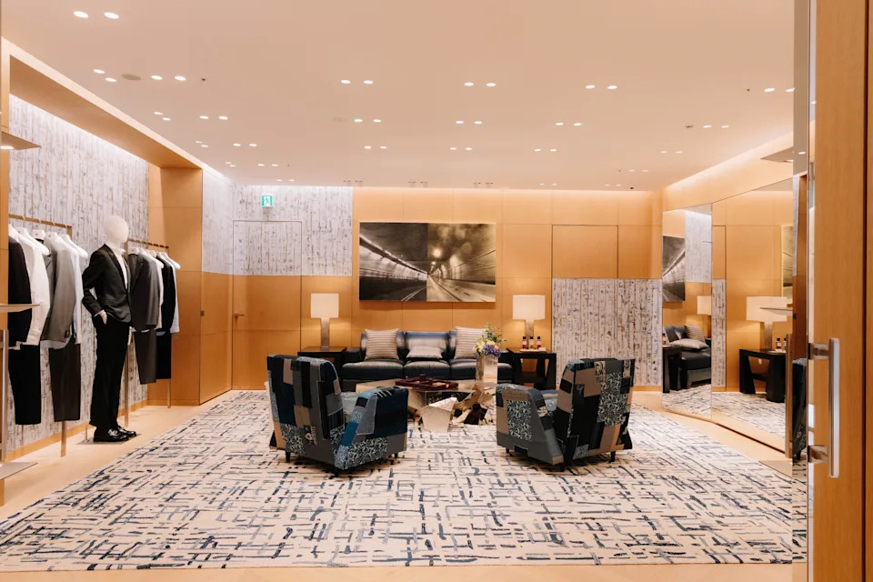 A look inside the new Dior store in Osaka, Japan.