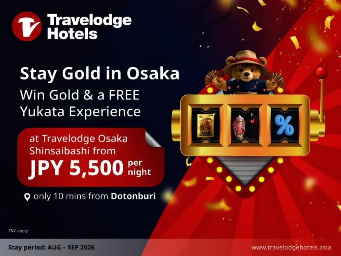 Travelodge Osaka Shinsaibashi offers early booking perks