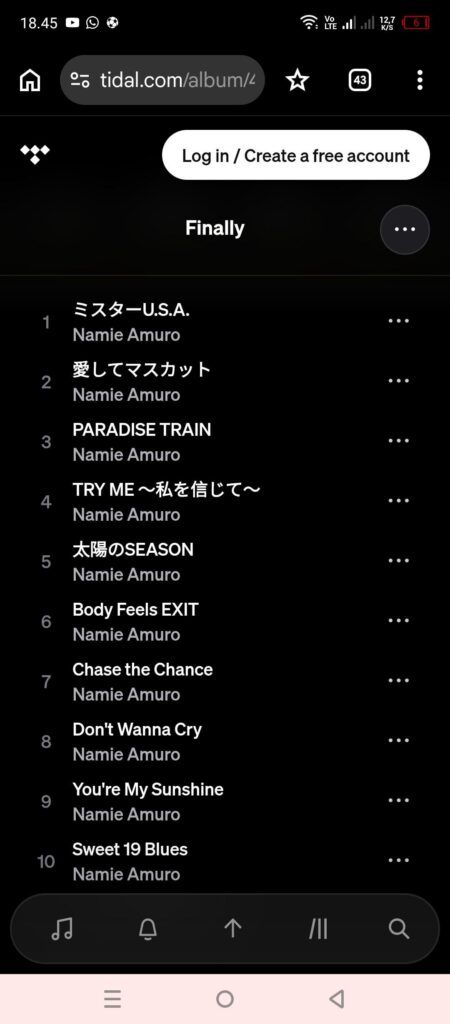 Well Namie… Well Namie...