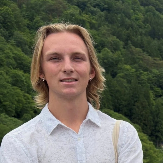 James Weston Higginbotham, who went missing in Japan, in an unidentified location, in this still image obtained from social media released on June 3, 2026. Nancy Higginbotham via Facebook/via Reuters