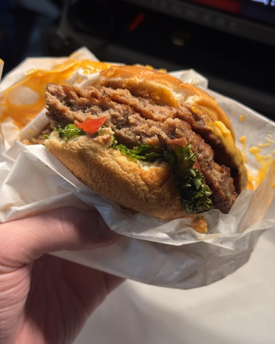 Japanese fast-food burgers...