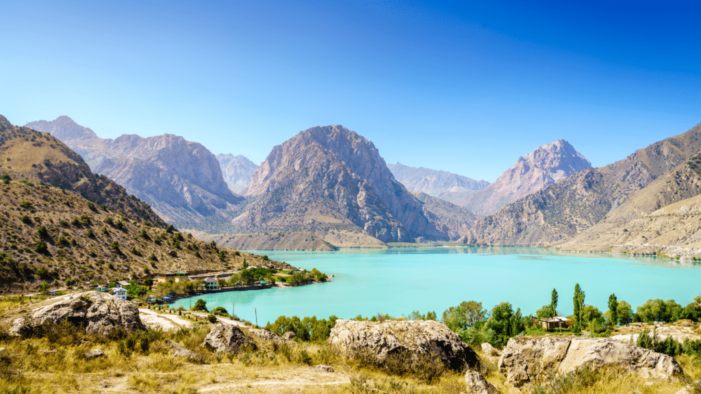 Lake Iskanderkul, Tajikistan.