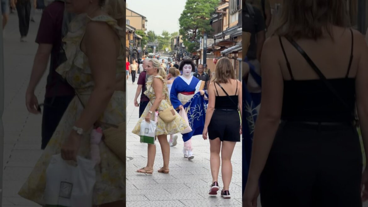 Kyoto Gion: Tourists Stunned by Real Geisha & Maiko Encounter! ๐๐ฒ Kyoto Gion: Tourists Stunned by Real Geisha & Maiko Encounter! ๐๐ฒ
