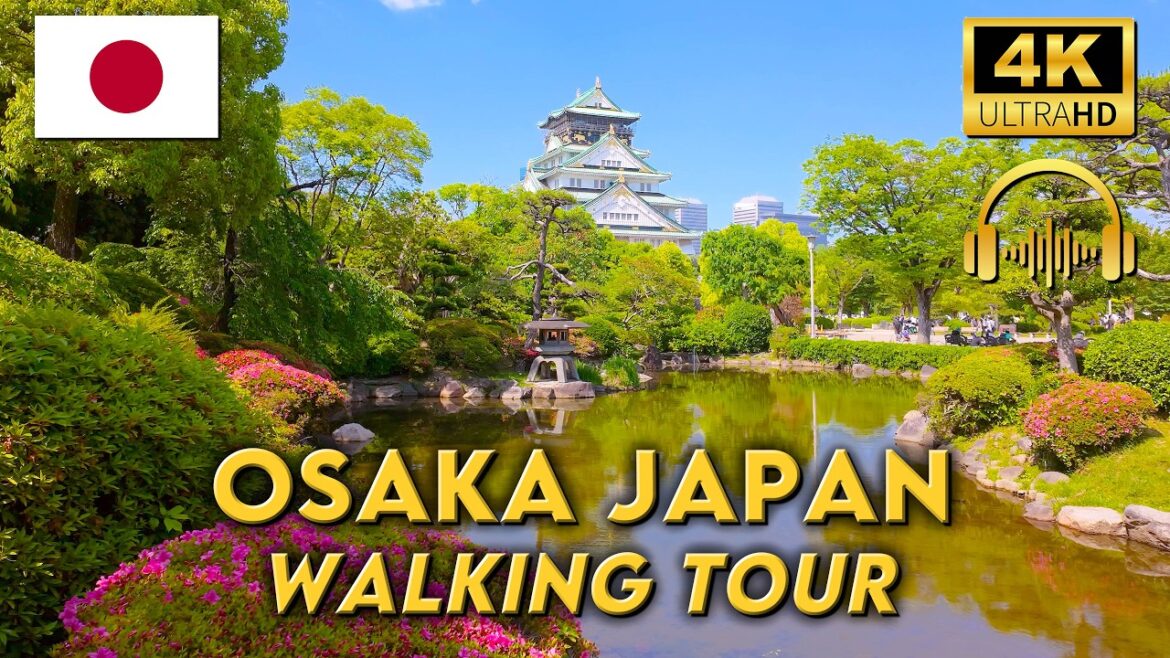 ICONIC OSAKA CASTLE | WALKING TOUR JAPAN | 4KUHD | Binaural ๐ง ICONIC OSAKA CASTLE | WALKING TOUR JAPAN | 4KUHD | Binaural ๐ง
