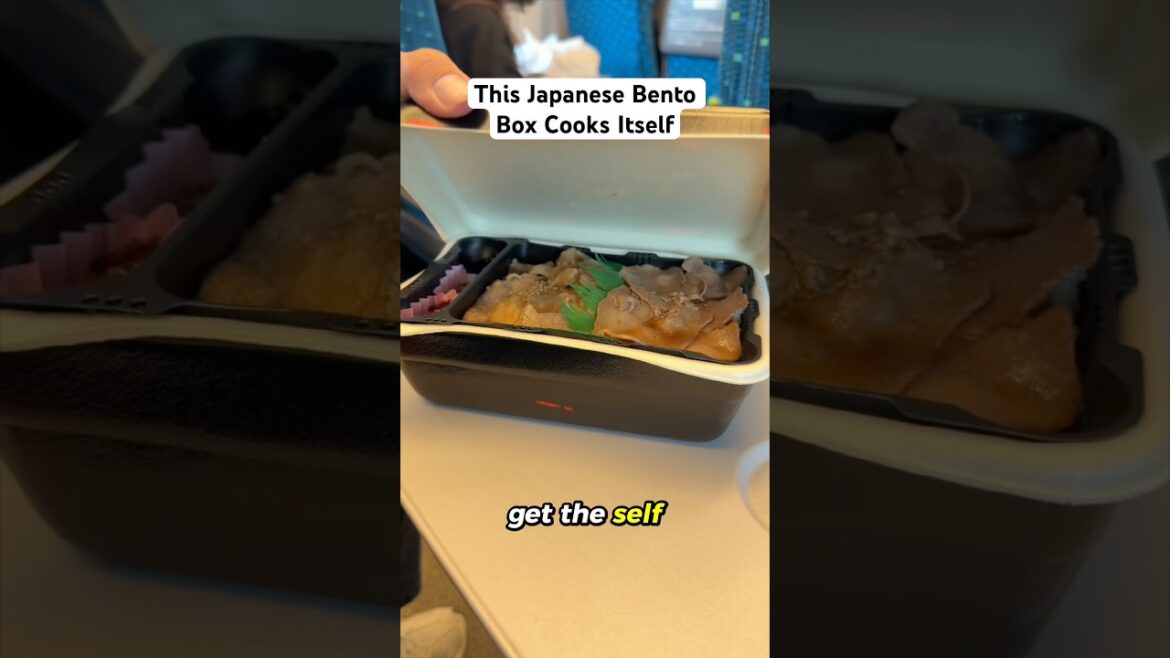 This Japanese Bento Box Cooks Itself! 🤯 #japan #travel #food #shorts