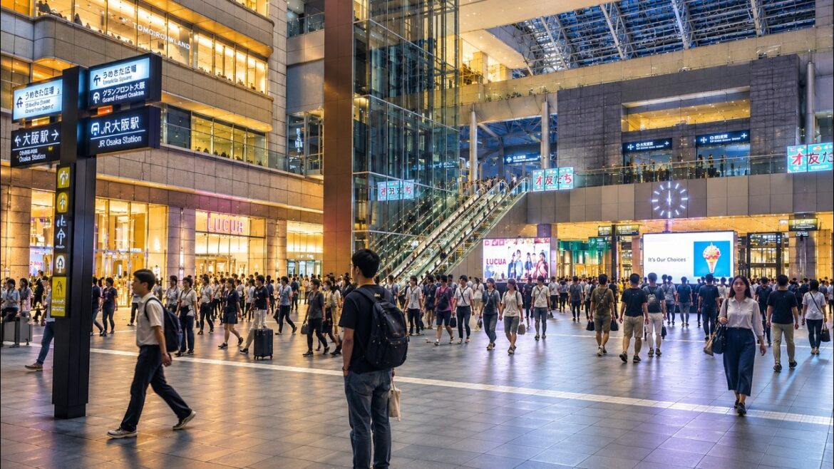 Osaka Night Walk π―π΅ From Crowded Osaka Station through Kitashinchi to Honmachi | 4K HDR Osaka Night Walk π―π΅ From Crowded Osaka Station through Kitashinchi to Honmachi | 4K HDR