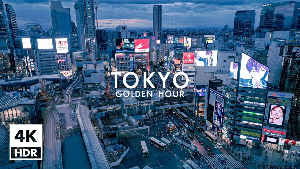Shibuya Crossing at Dusk | Tokyo Twilight Walk | 4K HDR Ambient Sound [2026-07-18]