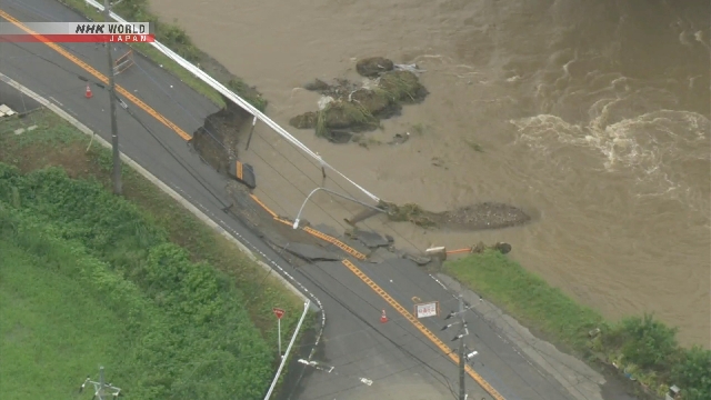 Downpours cause landslides, flooding in Japan’s Tochigi, Gunma Downpours cause landslides, flooding in Japan's Tochigi, Gunma