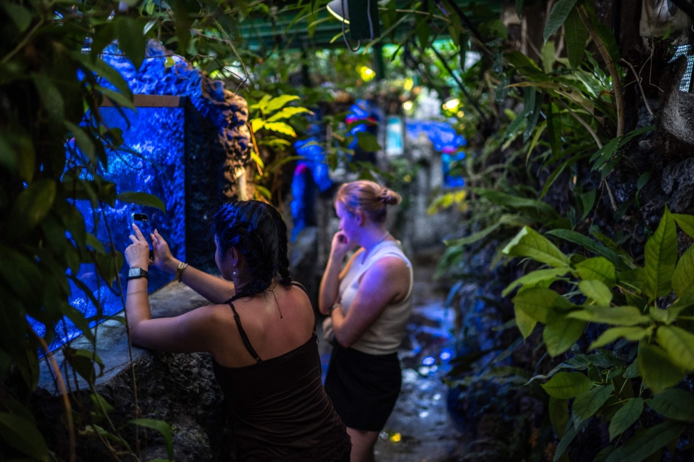 People visit the coral farm in Yomitan village, Okinawa Prefecture, July 11, 2026. — AFP pic