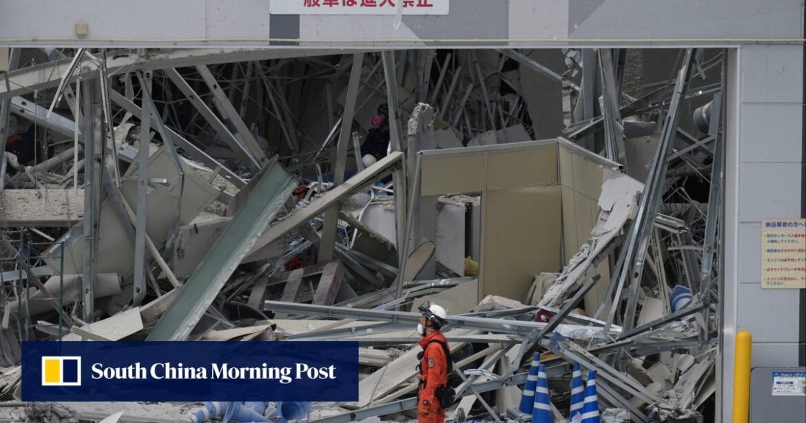 Japanese mall is rebuilt to withstand earthquakes. Then it collapses again Japanese mall is rebuilt to withstand earthquakes. Then it collapses again
