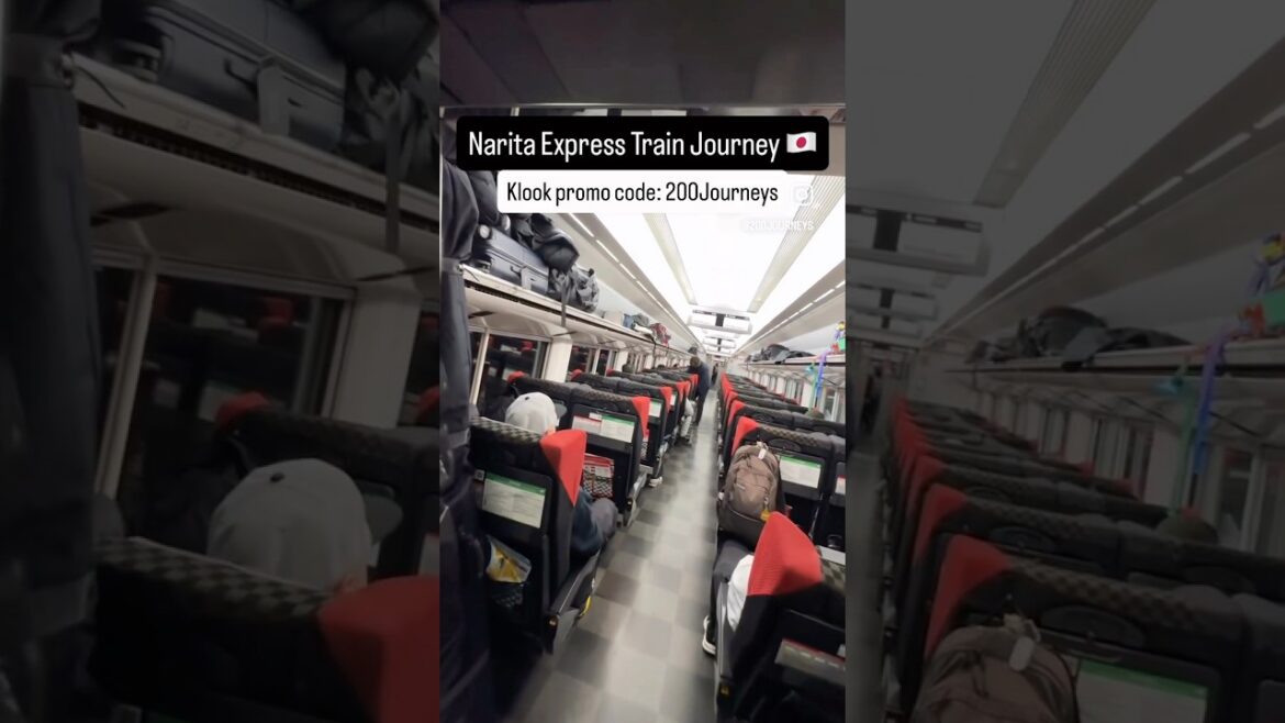 Narita Express Train Journey in Japan 🇯🇵 Narita airport to Tokyo in Budget 🔥 #shorts