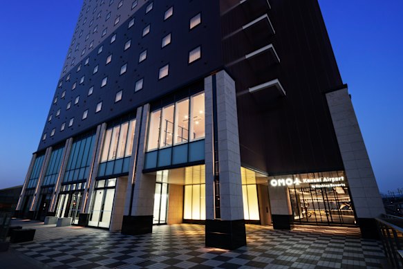 The hotel is a short walk from Rinku-Town station, near Osaka’s Kansai Airport.
