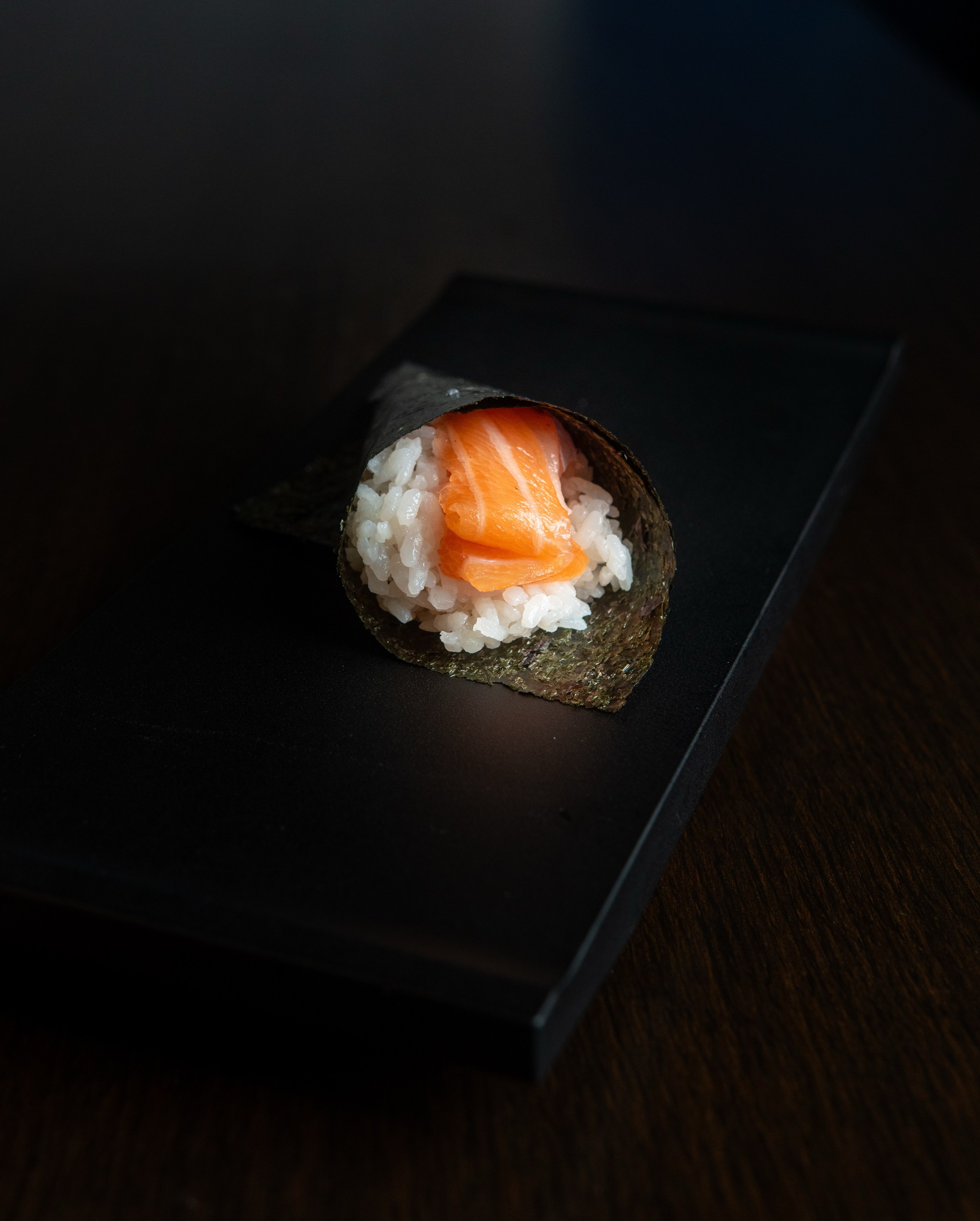 Salmon hand roll from Sushi Zanmai