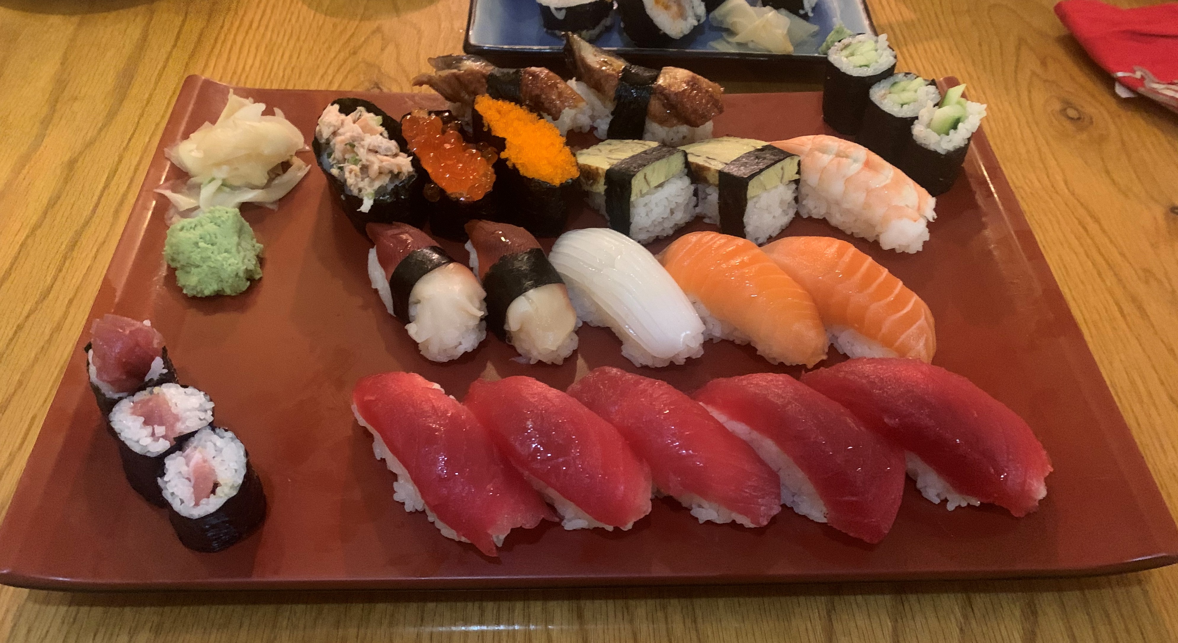 The couples sushi platter at Kyushu restaurant in Virginia Beach.