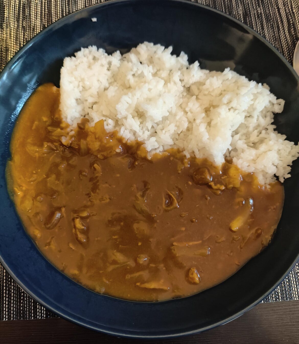Husband cooked pork curry