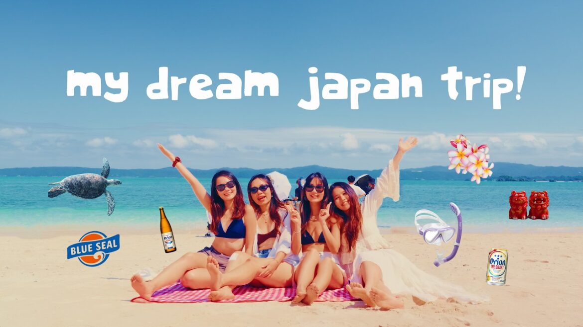 girl summer in okinawa🌸2-star michelin beach, snorkelling w sea turtles, turquoise island life