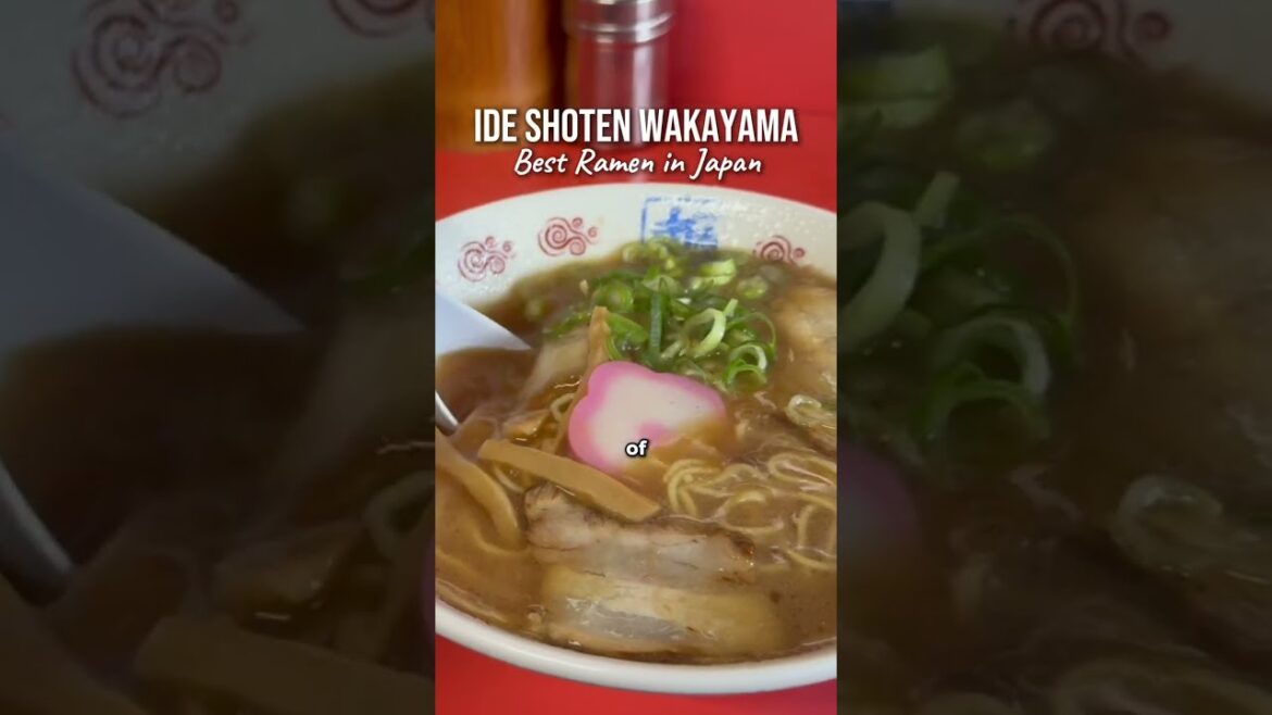 $6 for One of Japan's Best Bowls of Ramen | Ide Shoten, Wakayama